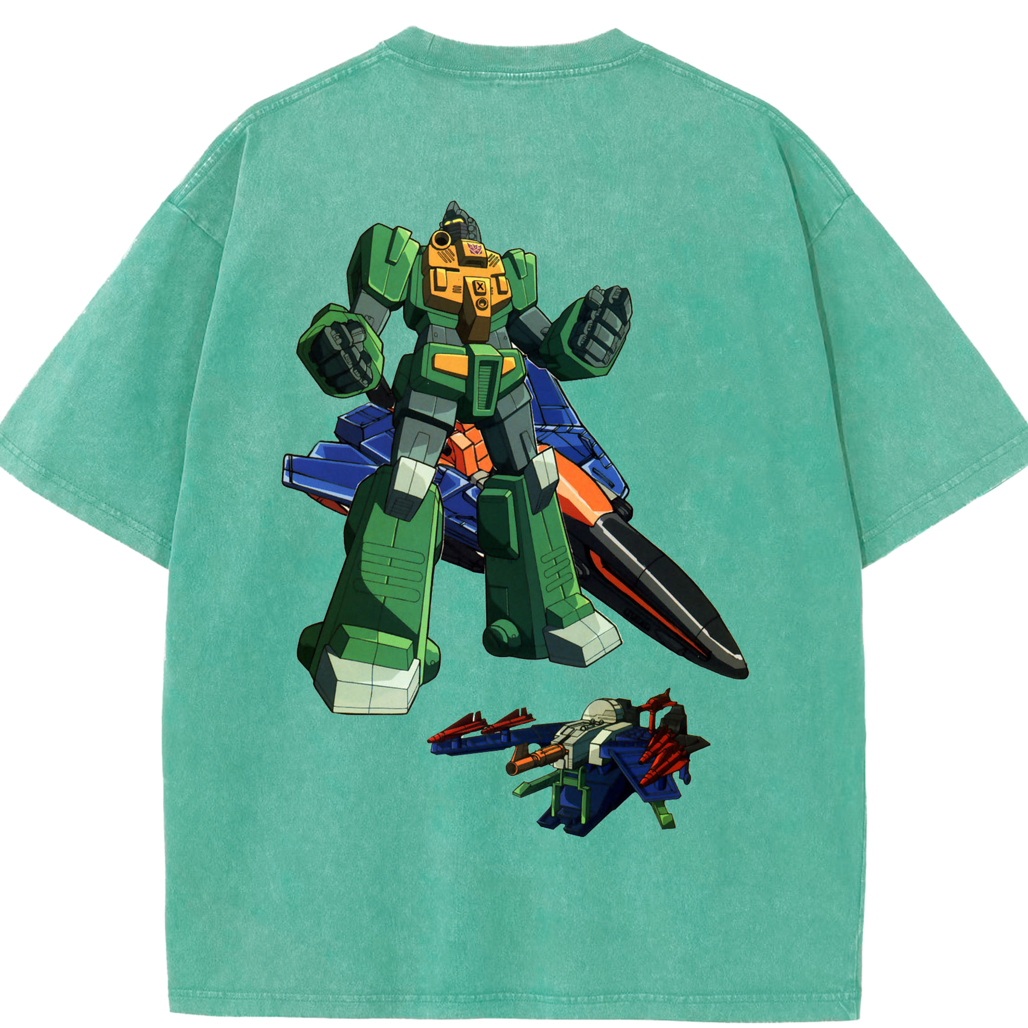 （画像用）  綿100% ヴィンテージ風 半袖Tシャツ（背面プリント）